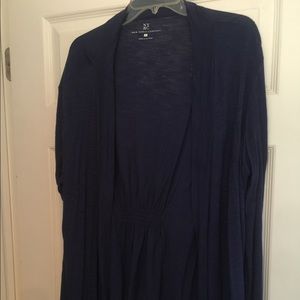 New York and co blue long sleeve top size xl